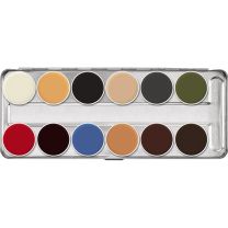 Kryolan Rubber Mask Grease Paint (RMG) 12 Palette
