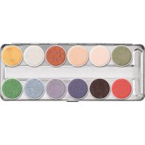 Kryolan Supracolor UV/IF 12 Palette