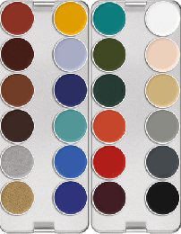Kryolan Supracolor UV/IF 24 Palette