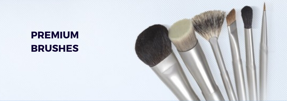 Premium makeup brushes